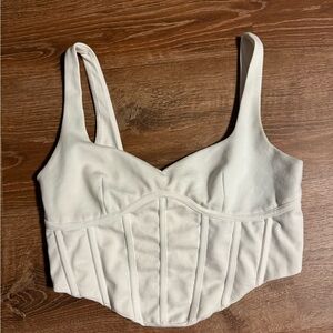 MESHKI white corset top